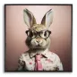 MALOWANY OBRAZ NA PÓŁNIE LACCATO BUNNY Z RAMĄ 62,5 2,8 62,5 cm